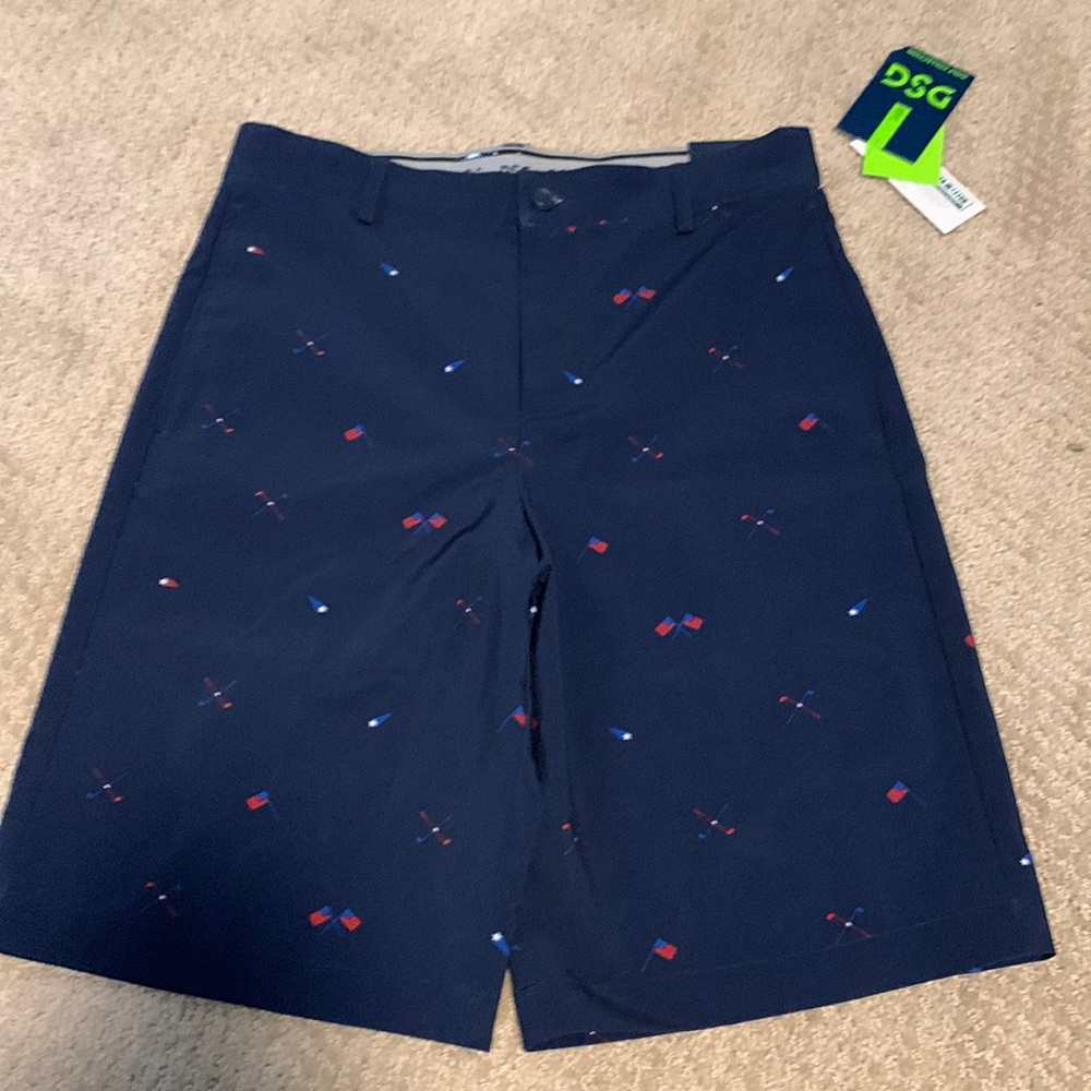 Navy golf shorts